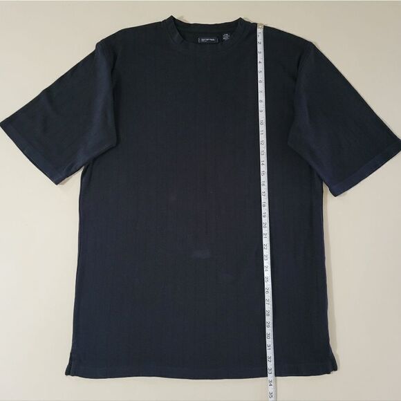 Cotton Reel Men's Black Short Sleeve Casual Pullover Shirt - Picture 4 of 10